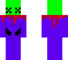 purple gang suffering from severe dorfism holding head of green gang member