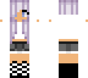 purple hair girl