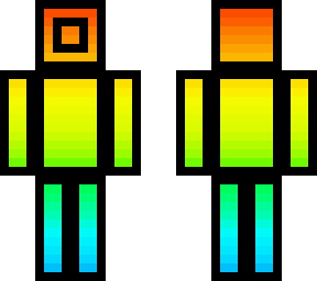 rainbow black lined