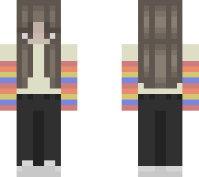 rainbow sleeve girl