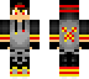 red and yellow radioactive creepy boy