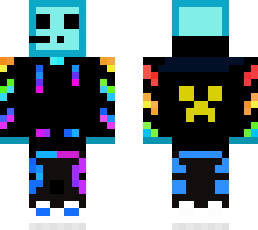 reuploaded rainbow hoodie slime with creeper logo
