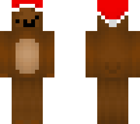 bear with santa hat
