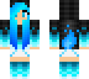 blue fire hoodie