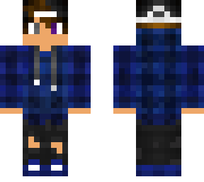 blue hoodie boy