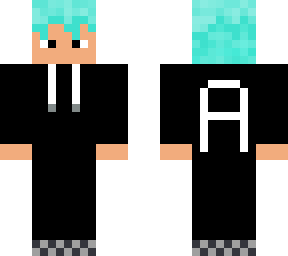 boy with blue hair