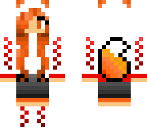 chica panda rojo