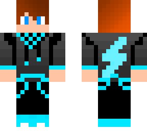 neon blue jacket boy
