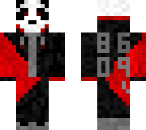 panda red and black