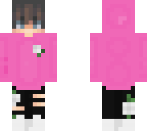 pink hoodie