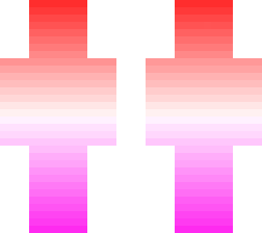 red to pink ombre skin