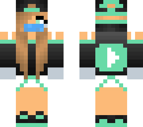 teel girl with chin check and mask