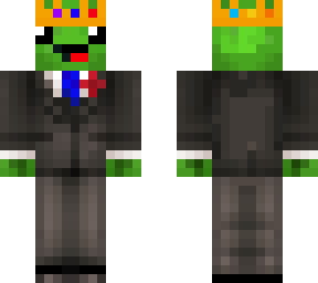 turtle with crown and tux