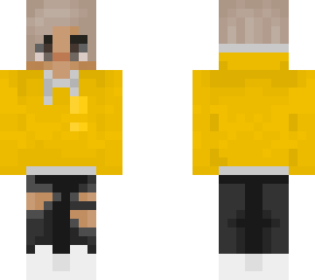yellow hoodie