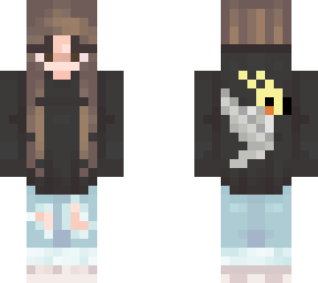 birb hoodie girl