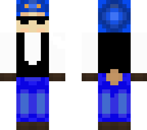 blue moose in vest