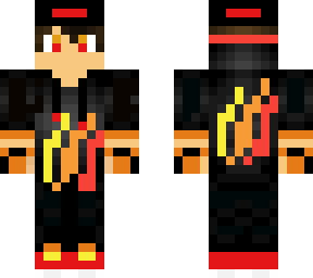 cool red fire logo dude 2