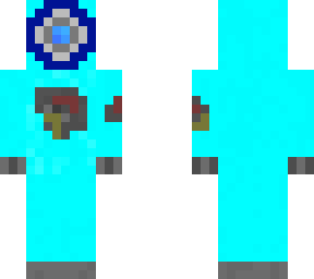 cyan damaged robot (my personal skin)