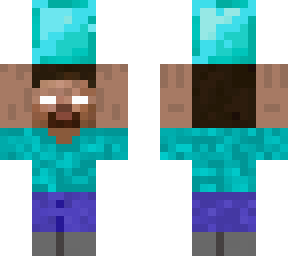 herobrine holding a block of diamond
