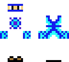 neon blue ninja