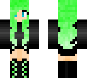 Neon Green Hoodie | Minecraft Skin