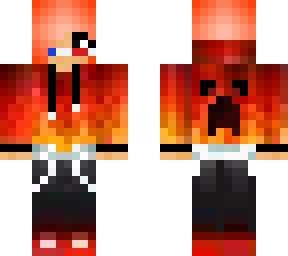 orange flame girl