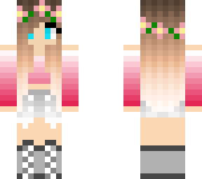 pink faded top girl