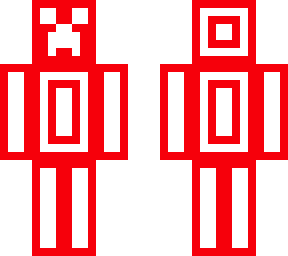red and white creeper