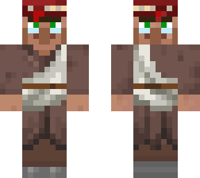 villager librarian but it has 5 faces (one is under the hat)