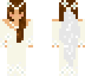 white gown