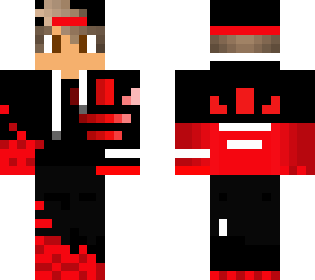 adidas red hat and hoodie boy but completely covered hands