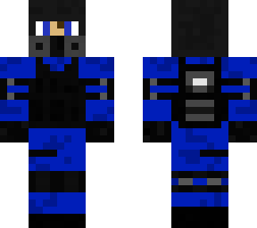 blue fighter
