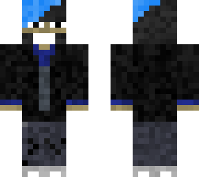 blue jacket man