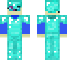 creeper and enderman shirt + diamond amor