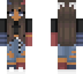 darkskin girl in red and blue