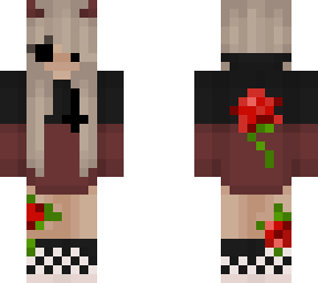 demon girl with rose
