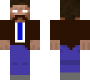 fancy mustached herobrine
