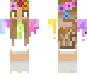 flower girl with brown eyes