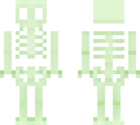 glowing skeleton
