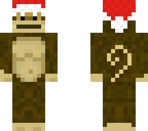 monkey with santa hat