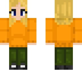 orange hoodie