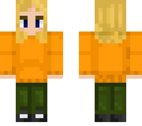 orange hoodie