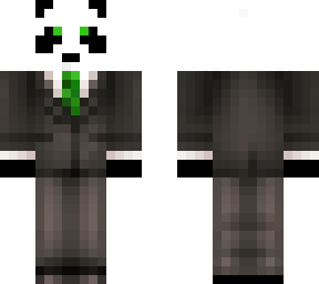 panda suit green