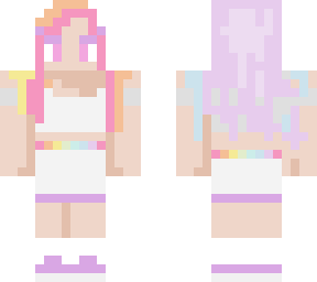 pastel rainbow unicorn girl