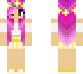 pink sunflower hair girl