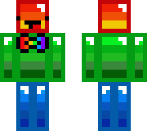 rainbow derp with tie