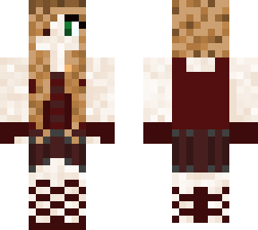 random medieval girl with cookie hair