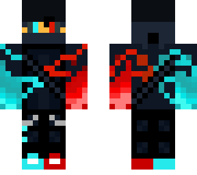 red and aqua