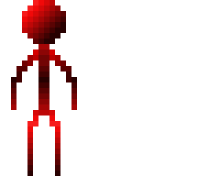 stick man red neon