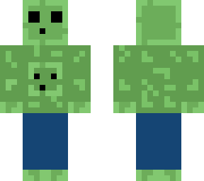 winter green slime removable clothes